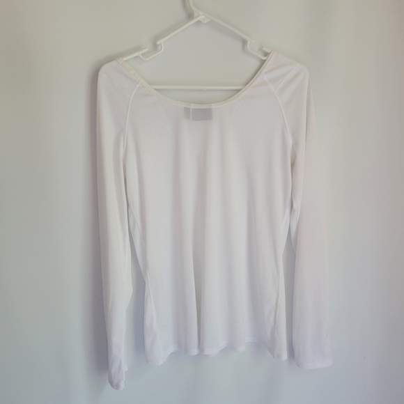 Athleta Semi Sheer Top Sz Medium - Picture 4 of 10